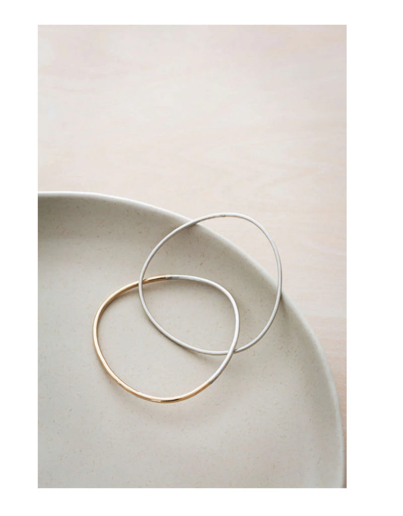 Colleen Mauer 2 Loop Two-toned and Interlocking Bangle