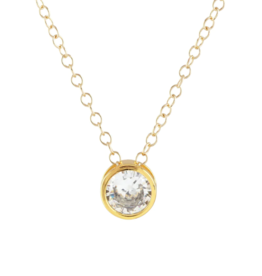 Kris Nations Crystal Bezel Necklace