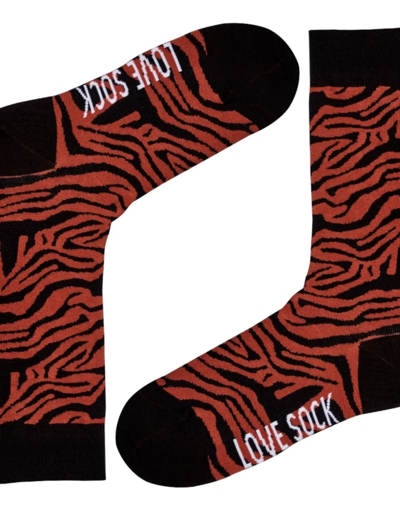 Love Sock Company Tiger Novelty Crew Socks