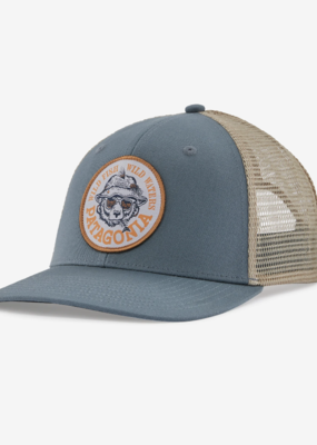 Patagonia Take A Stand Trucker Hat Wild Grizz Plume Grey