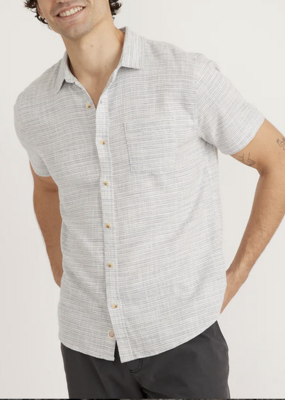 Marine Layer SS Stretch Selvage Stripe Shirt