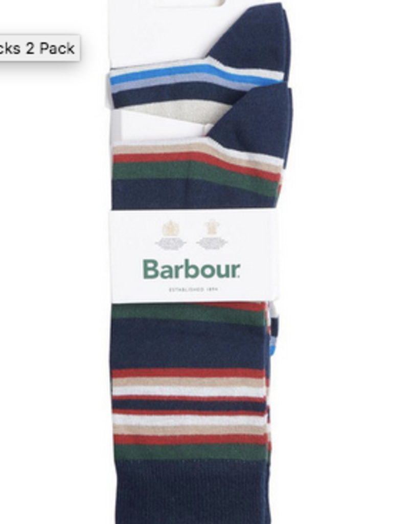 Barbour Barbour 2 Pack Summer Stripe Socks