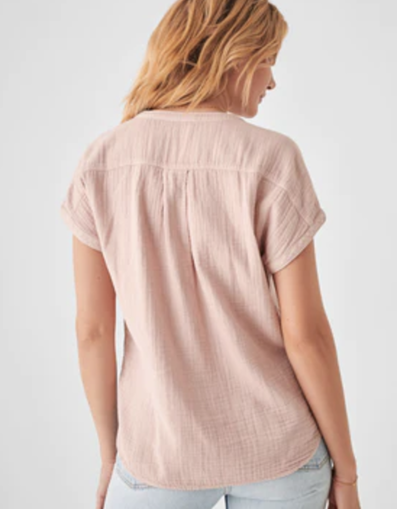 Faherty Dream Cotton Gauze Desmond Top