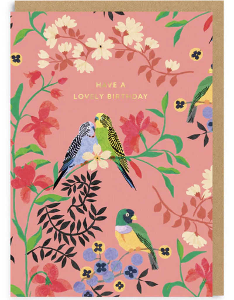 Ohh Deer Have A Lovely Birthday Summer Birds Greeting Card