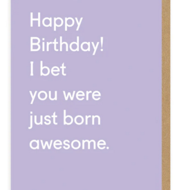 Ohh Deer Happy Birthday You Were Born Awesome Card