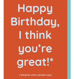 Ohh Deer I Think Youre Great Birthday Card