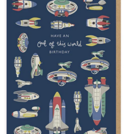Ohh Deer Out Of This World Birthday Greeting Card