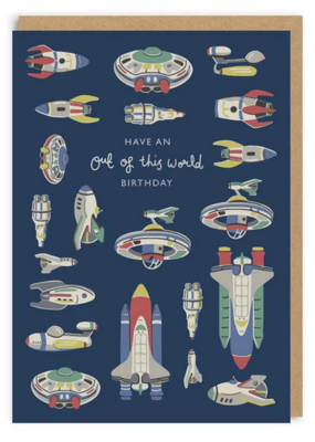 Ohh Deer Out Of This World Birthday Greeting Card