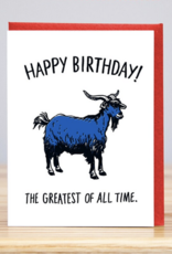 Huckleberry Letter Press The Greatest Of All Time Birthday Card