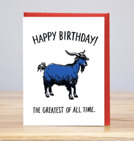 Huckleberry Letter Press The Greatest Of All Time Birthday Card