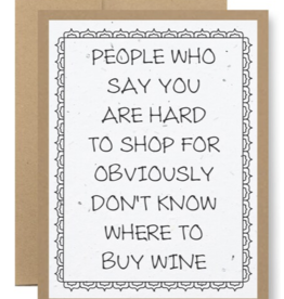 Seedy Cards Don't Know Where to Buy Wine Card