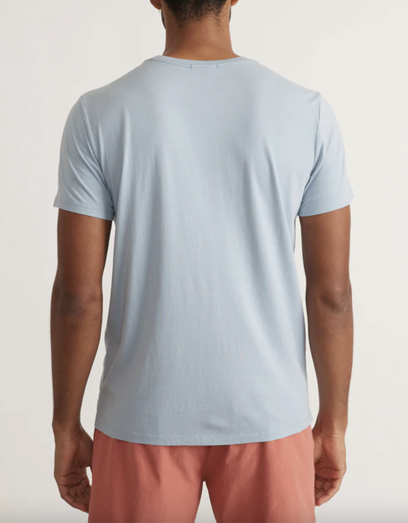 Marine Layer Signature Crew Graphic Tee Celestial Blue