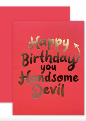 The Social Type Handsome Devil Birthday Card