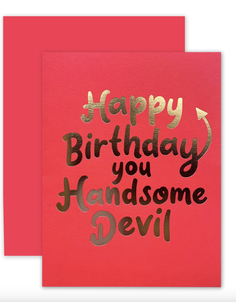 The Social Type Handsome Devil Birthday Card