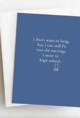 Skel & Co Earrings/High School Card