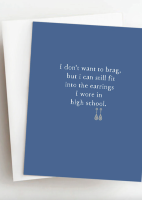 Skel & Co Earrings/High School Card