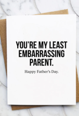 Least Embarrassing Parent Card