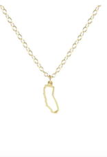 Kris Nations California Outline Charm Necklace