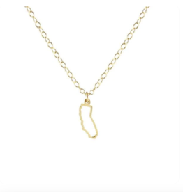 Kris Nations California Outline Charm Necklace