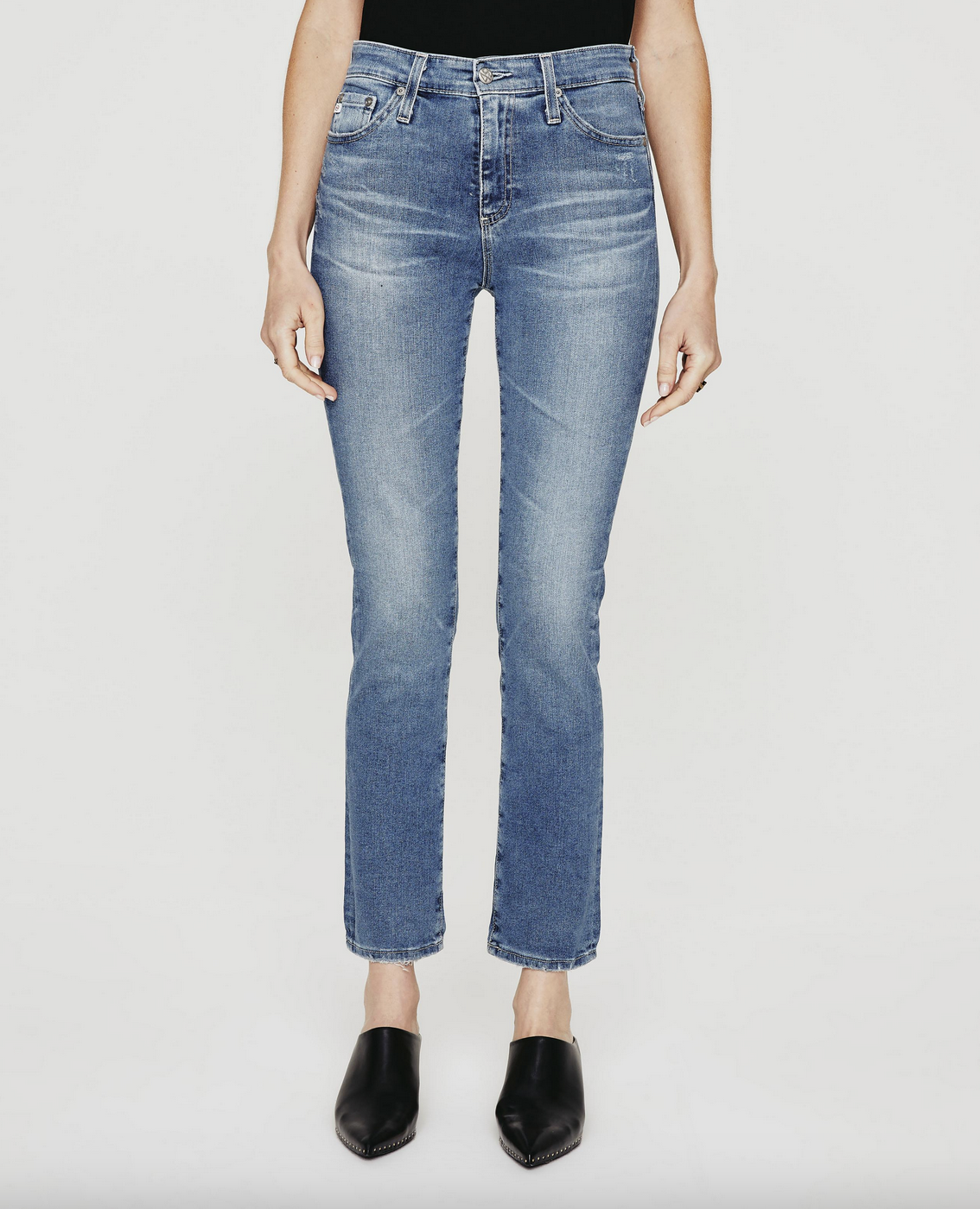 AG Jeans Mari High Rise Slim Straight