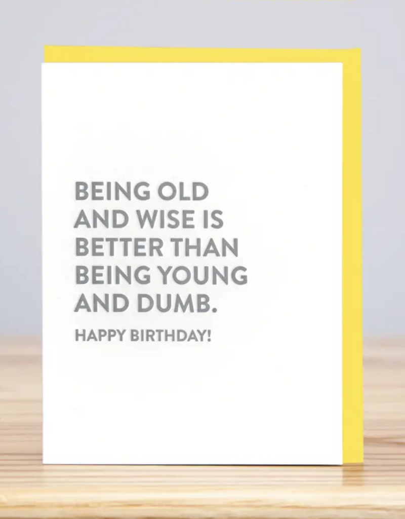 Huckleberry Letter Press Old And Wise