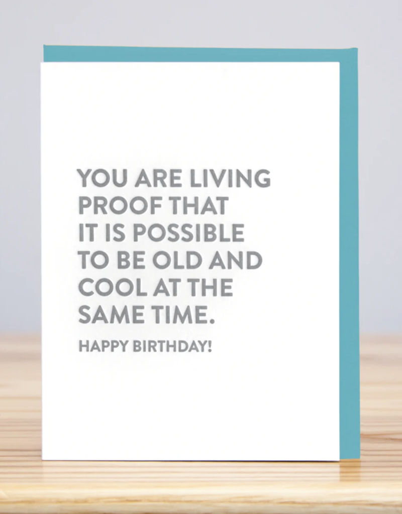 Huckleberry Letter Press Living Proof Birthday