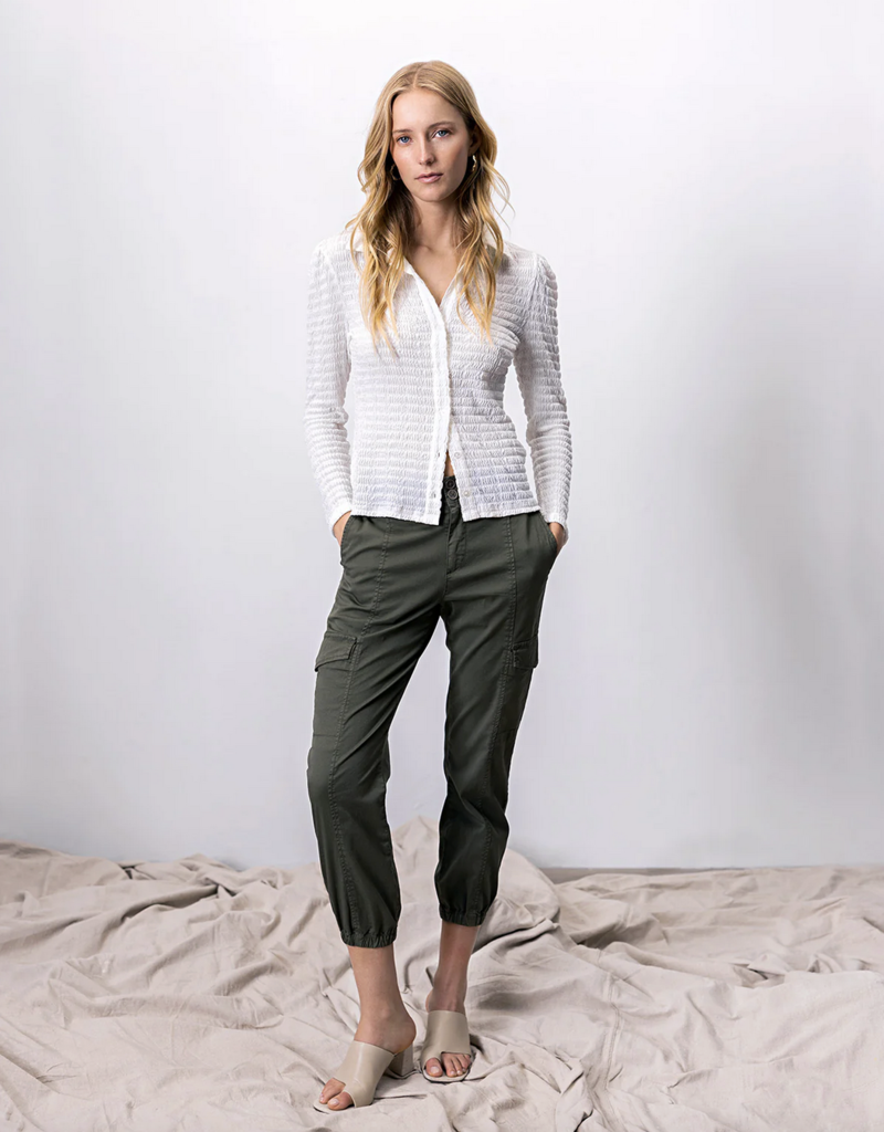 Sanctuary Crossover Pants in Gray