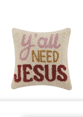 Peking Handicraft Y'all Need Jesus Hook Pillow