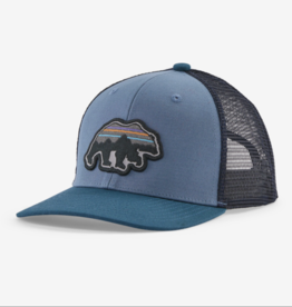 Patagonia Kid's Back For Good Bear Trucker Hat: Pigeon Blue