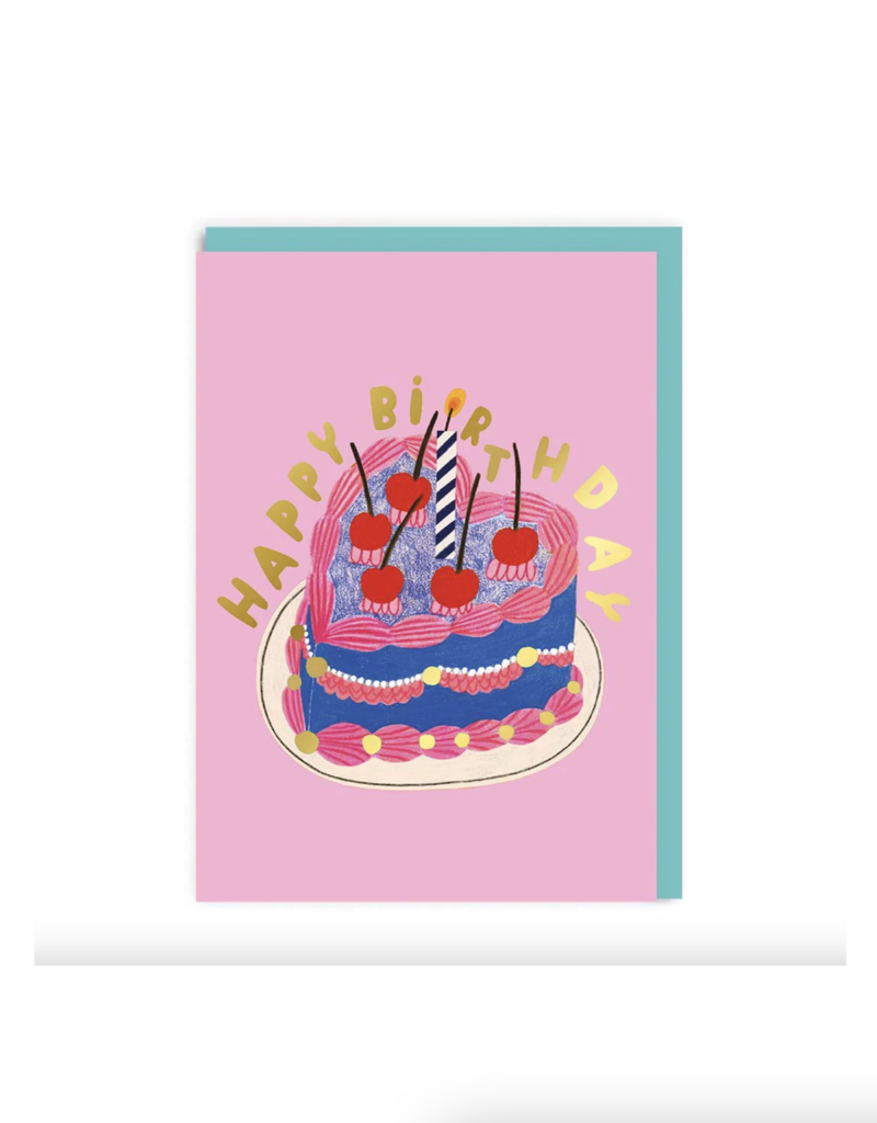 Happy Birthday Cake Greeting Card – the pretty pink studio