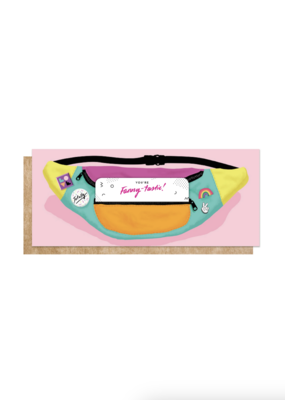 Inklings Paperie Fanny Pack Birthday Card