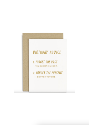 Old English Company Birthday Advice Card