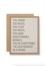 Seedy Cards Questionable Morals Card