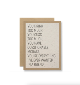 Seedy Cards Questionable Morals Card