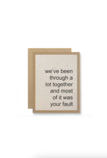 Seedy Cards Your Fault Card