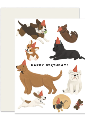 Slightly Stationery Dogs Birthday