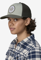 Patagonia Take A Stand Trucker Hat Wild Grizz: Sleet Green