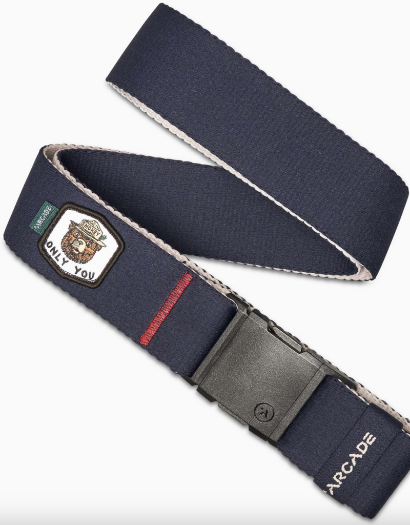 Arcade Belts Smokey Bear Geo Camp Navy