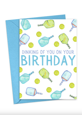 R is for Robo Dinking of You Birthday Card