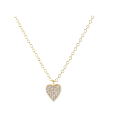 Kris Nations Heart Crystal Charm Necklace-18k Gold Vermeil/Crystal
