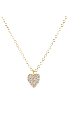 Kris Nations Heart Crystal Charm Necklace-18k Gold Vermeil/Crystal
