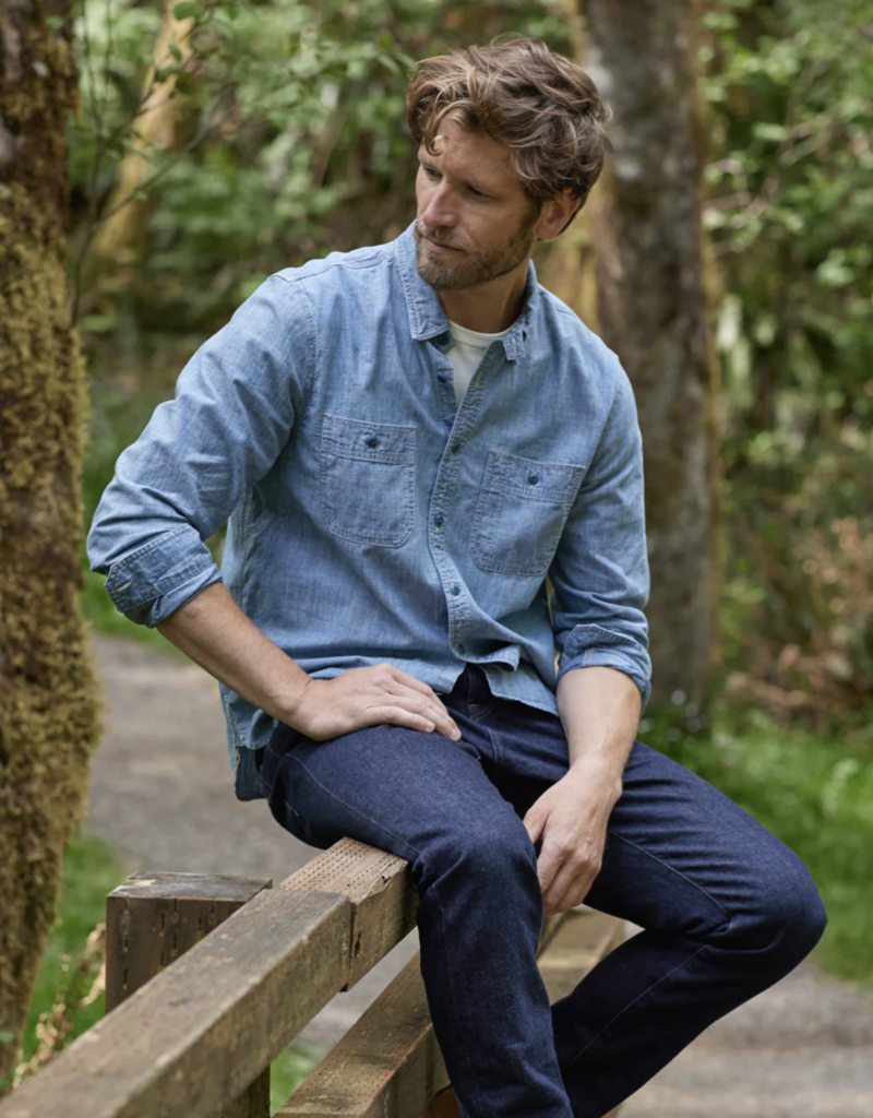 Outerknown Chambray Utility Shirt