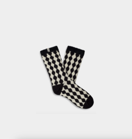 Ugg Womens Socks Black Plaster