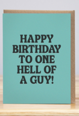 Huckleberry Letter Press Hell of a Guy Card