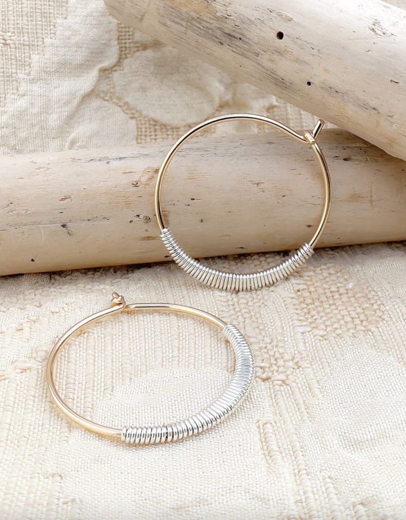 Pliers and String Helix Hoop S 14k Gold Fill