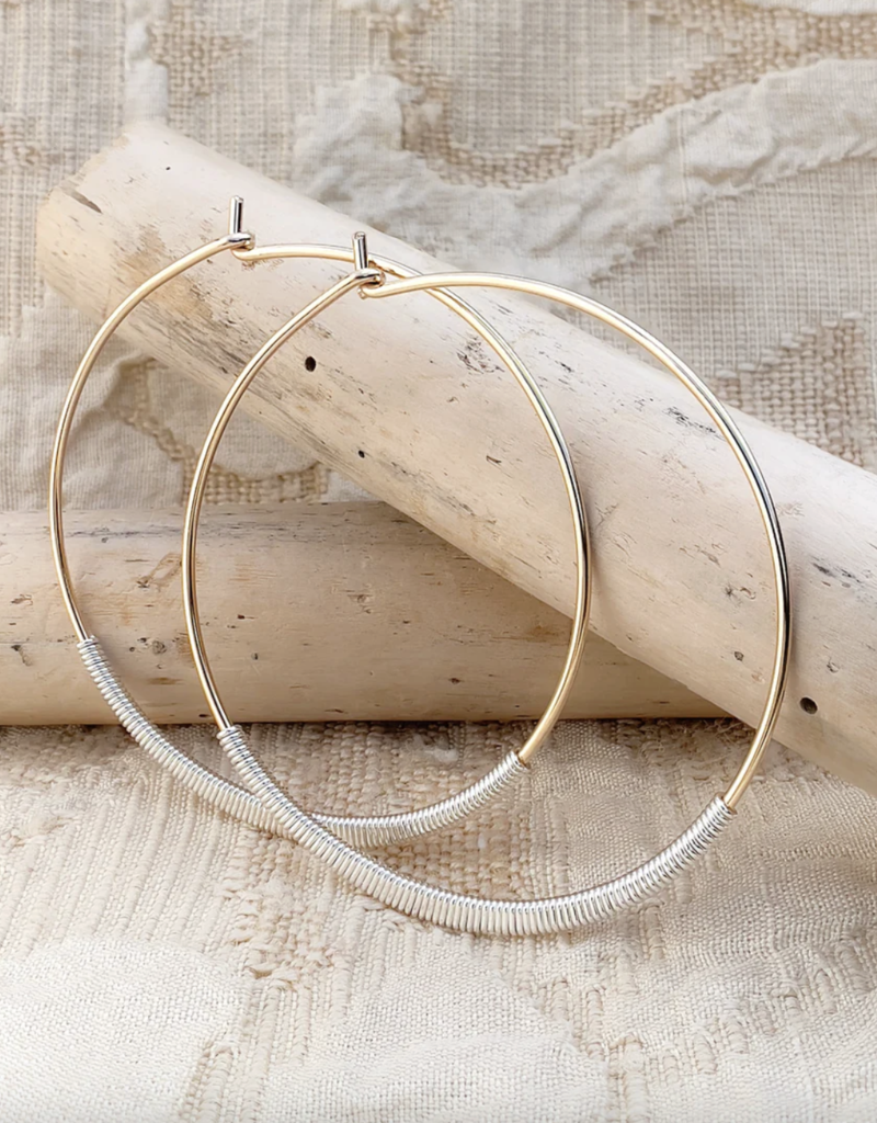 Pliers and String Helix Hoop S 14k Gold Fill