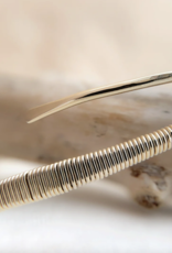 Pliers and String Helix Cuff Gold Fill, Silver