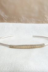 Pliers and String Helix Cuff Gold Fill, Silver