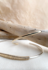 Pliers and String Helix Cuff Gold Fill, Silver