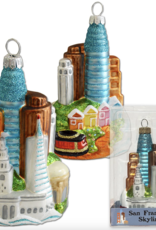 SF Skyline Glass Mold Ornament